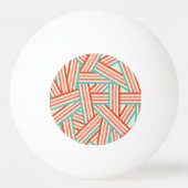 Colorful Striped Abstract Patroon Pingpongbal (Achterkant)