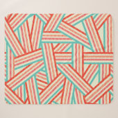 Colorful Striped Abstract Patroon Sherpa Deken (Voorkant (horizontaal))