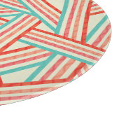 Colorful Striped Abstract Patroon Snijplank (Hoek)