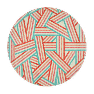 Colorful Striped Abstract Patroon Snijplank