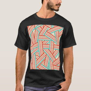 Colorful Striped Abstract Patroon T-shirt