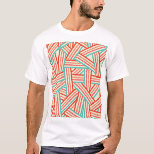 Colorful Striped Abstract Patroon T-shirt