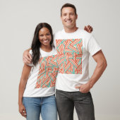 Colorful Striped Abstract Patroon T-shirt (Unisex)
