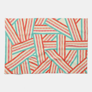 Colorful Striped Abstract Patroon Theedoek