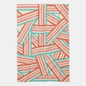 Colorful Striped Abstract Patroon Theedoek (Verticaal)
