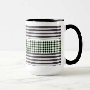 Colorful striped mok koffie
