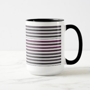 Colorful striped mok koffie