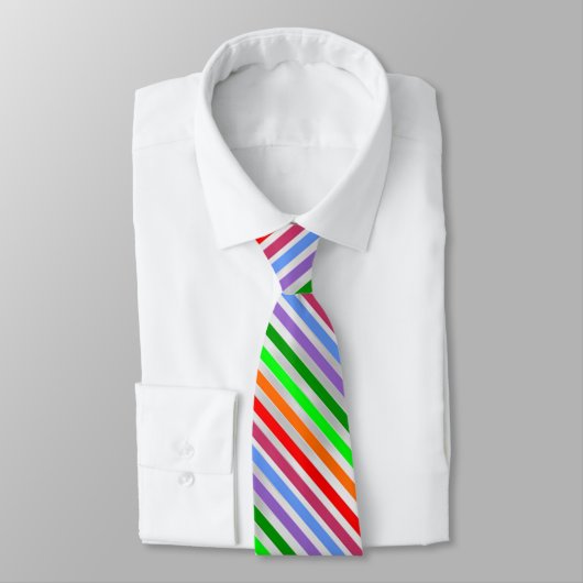 Colorful Striped Necktie Stropdas (Gebonden)