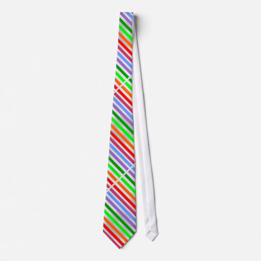 Colorful Striped Necktie Stropdas (Voorkant)