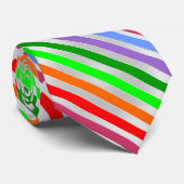 Colorful Striped Necktie Stropdas (Opgerold)