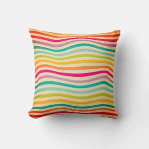Colorful Striped Seamless Pattern. illustratie. b Kussen