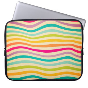Colorful Striped Seamless Pattern. illustratie. b Laptop Sleeve