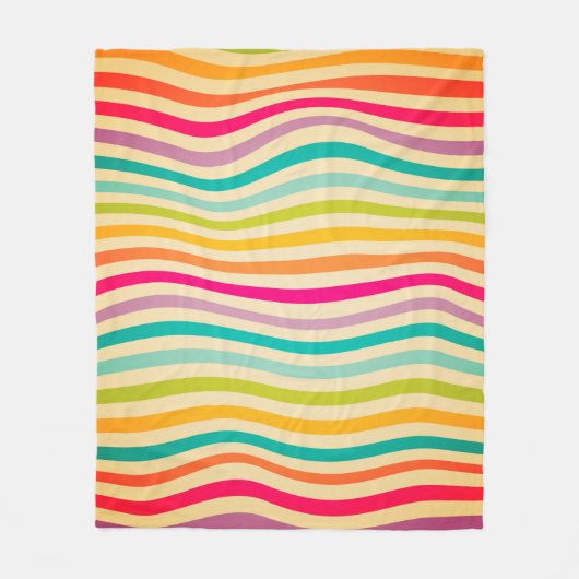 Colorful Striped Seamless Pattern. illustration. b Fleece Deken (Voorkant)
