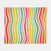 Colorful Striped Seamless Pattern. illustration. b Fleece Deken (Voorkant (Horizontaal))