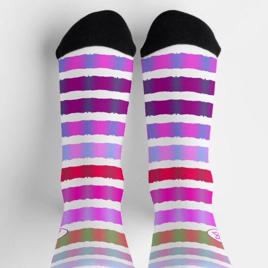 Colorful Stripelike Designer Sokken (Top)