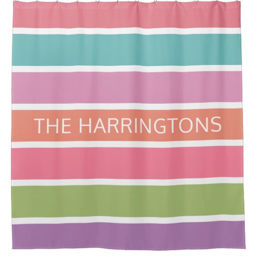Colorful Stripes, aangepast onder de naam douchego Douchegordijn (Voorkant)