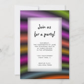 Colorful Stripes All Purpose Party Invitation Kaart (Voorkant)