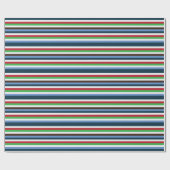 Colorful Stripes Birthday Cadeaupapier (Vlak)