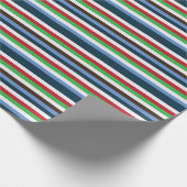 Colorful Stripes Birthday Cadeaupapier (Hoek)