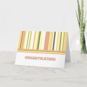 Colorful Stripes Employee Jubileum Card Kaart
