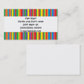 "Colorful Stripes"-kaarten voor mammie Contactkaartje (Voorkant / Achterkant)