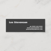 Colorful Stripes Monogram Mini Mini Visitekaartje (Achterkant)