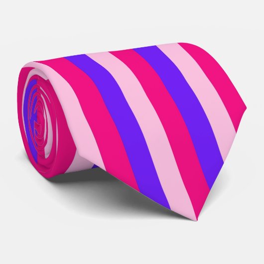 Colorful Stripes Necktie Stropdas (Opgerold)