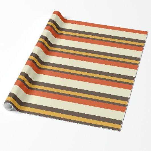 Colorful Stripes Patroon 2 Cadeaupapier (Uitgerold)