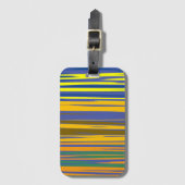 Colorful Stripes Pattern Bagagelabel (Voorkant (verticaal))