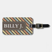 Colorful Stripes Pattern-Bagagelabel Bagagelabel (Voorkant horizontaal)