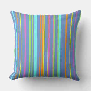 Colorful Stripes Pattern Cust. Lila Sierkussen