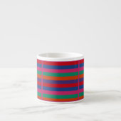 Colorful Stripes Pattern Espresso Kop (Voorkant)