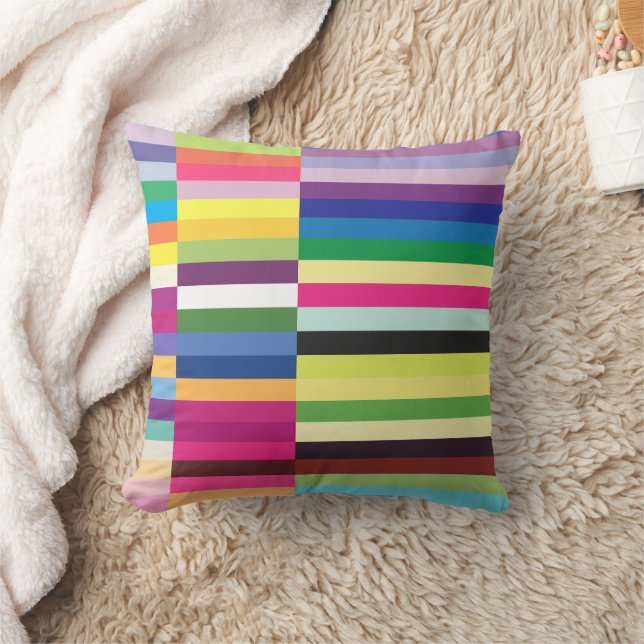 Colorful Stripes Pattern Multicolor Kussen (Deken)
