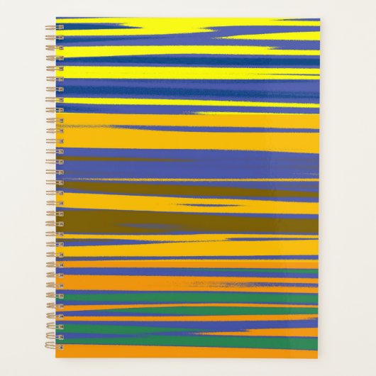 Colorful Stripes Pattern Planner (Voorkant)