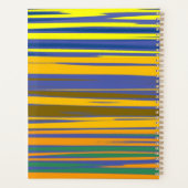 Colorful Stripes Pattern Planner (Achterkant)