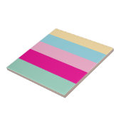 Colorful Stripes Pattern Tegeltje (Zijkant)