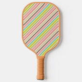 Colorful Stripes Pickleball Paddle (Achterkant)