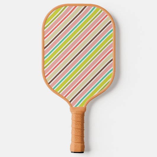 Colorful Stripes Pickleball Paddle (Achterkant)