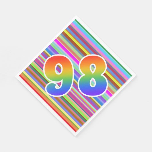 Colorful Stripes + Rainbow Pattern "98" Event # Servet (Hoek)