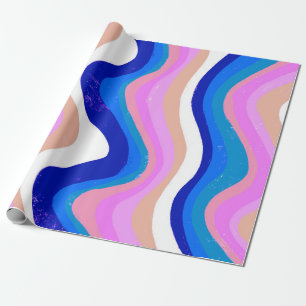 Colorful Stripes Waves Gift Cadeaupapier