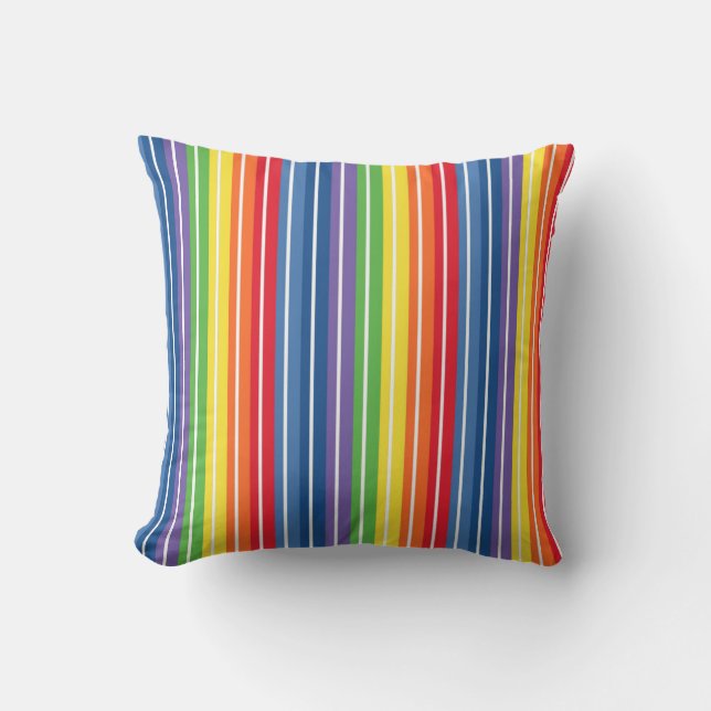 Colorful StripeThrow Pillow Kussen (Voorkant)