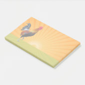 Colorful Strutting Rooster Design Post-it Notes (Schuin)