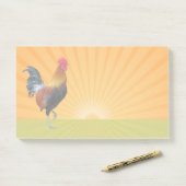 Colorful Strutting Rooster Design Post-it Notes (Op bureau)