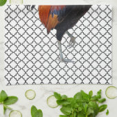 Colorful Strutting Rooster Kitchen Towel Theedoek (Gevouwen)