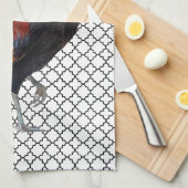 Colorful Strutting Rooster Kitchen Towel Theedoek (Quarter Fold)