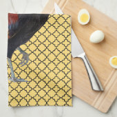 Colorful Strutting Rooster Kitchen Towel Theedoek (Quarter Fold)