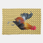 Colorful Strutting Rooster Kitchen Towel Theedoek (Horizontaal)