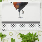 Colorful Strutting Rooster Kitchen Towel Theedoek (Gevouwen)