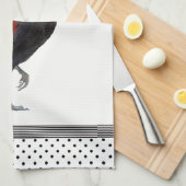 Colorful Strutting Rooster Kitchen Towel Theedoek (Quarter Fold)