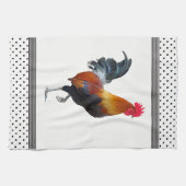 Colorful Strutting Rooster Kitchen Towel Theedoek (Horizontaal)